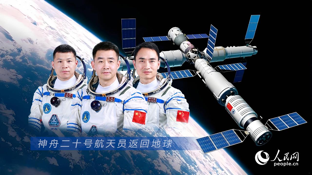 神舟二十一號載人飛船返回艙成功著陸回放